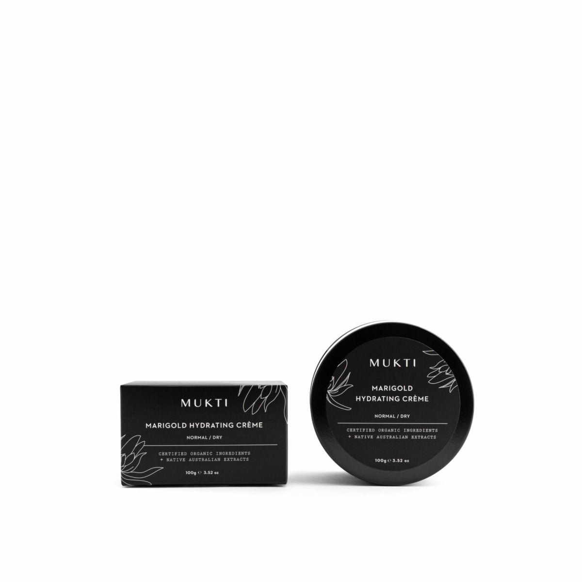 MUKTI-PR-HydratingMarigold100-A Mukti Marigold Hydrating Cream