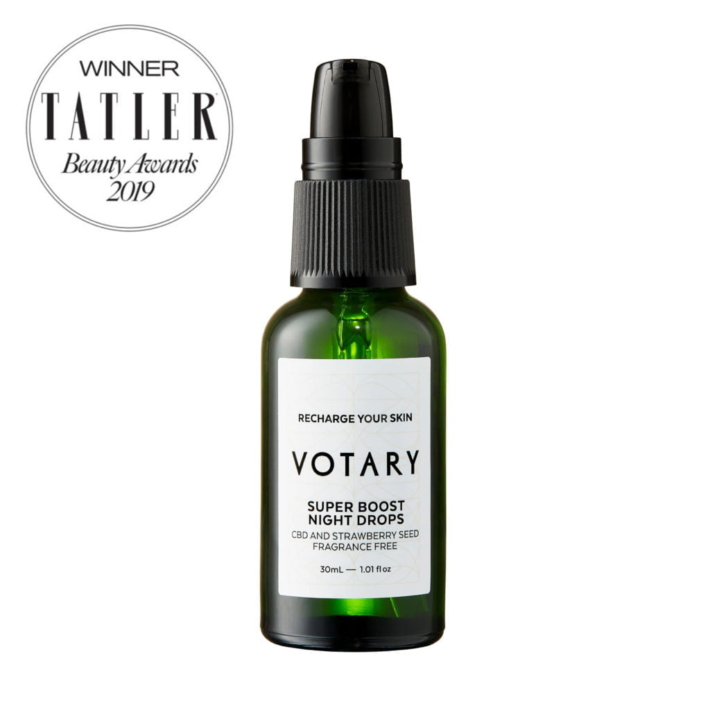 Votary Super Boost Night Drops - CBD and Strawberry Seed