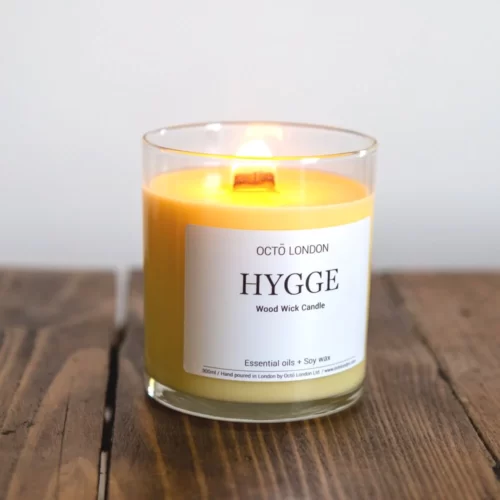 octo hygge candle wood wick