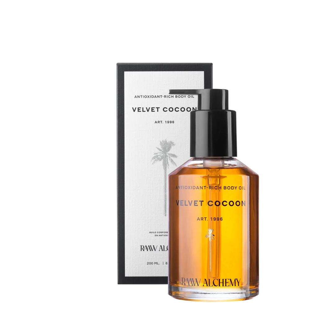 Velvet-cocoon-body oil Raaw alchemy velvet cocoon body oil